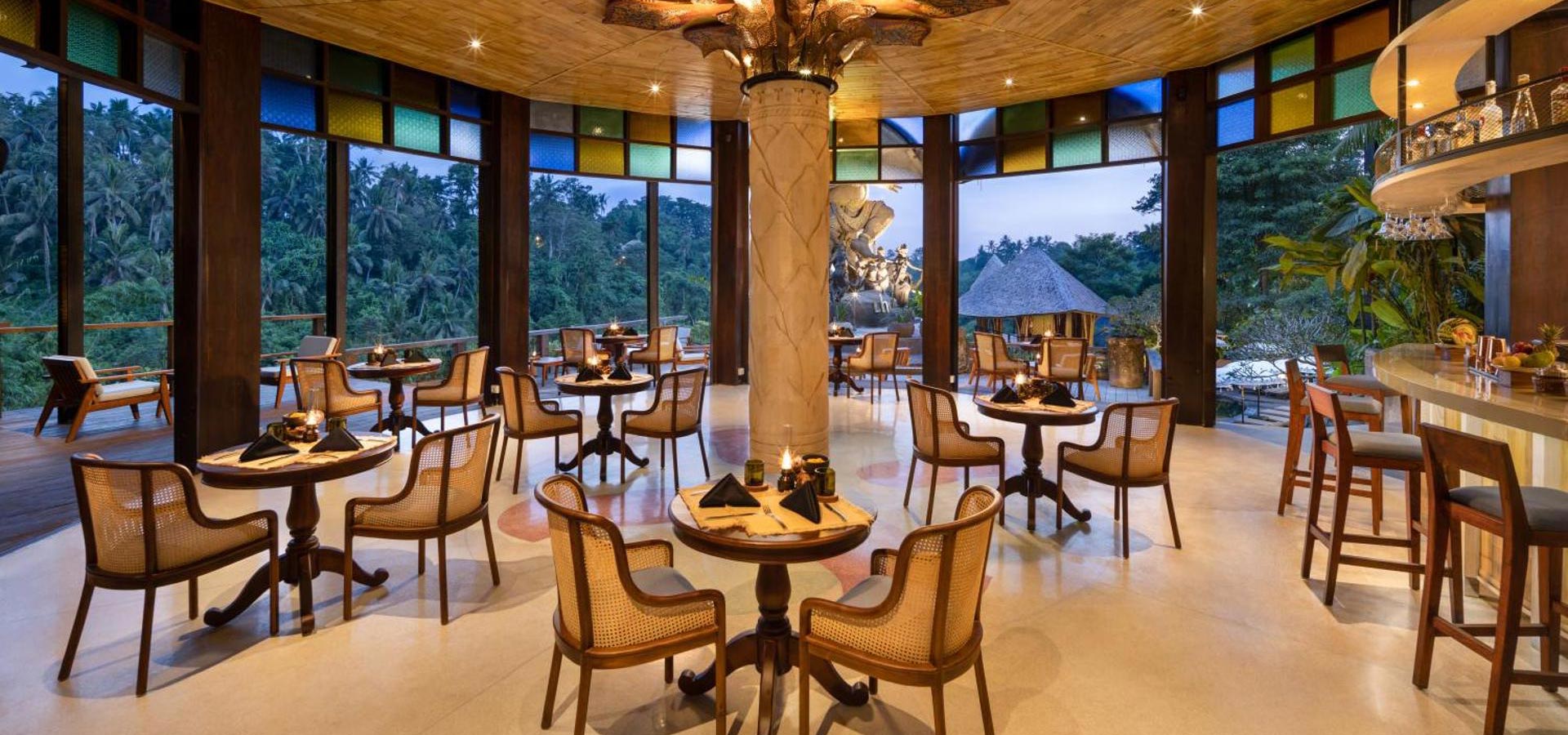 Kepitu Restaurant at The Kayon Jungle Resort